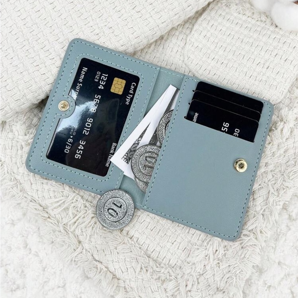 ⚠️Clearance Blue Slim Bifold Wallet / Cardholder - Picture 3 of 5